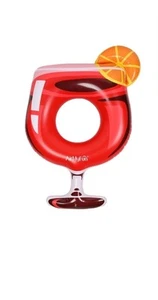 AirMyFun Aufblasbares Weinglas Riesen Pool Float, Schwimmring Aufblasbares Wasserfloß - Bild 1 von 4