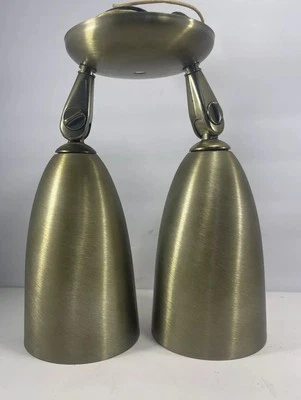 Lámpara MCM Light Vintage Giratoria Doble Conos Color Bronce Cepillado Foto 1 de 4