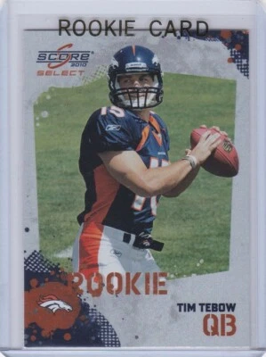 TIM TEBOW ROOKIE CARD 2010 Football Score SELECT VERSION RC Denver Bronco Gators - Image 1 of 2