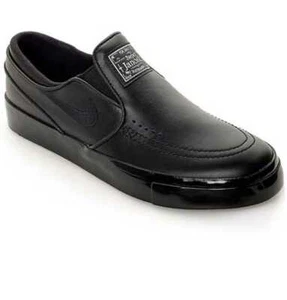 NEW MEN'S 6 6.5 NIKE ZOOM JANOSKI SLIP ON ELITE CPSL BLACK SKATE SHOES - Picture 1 of 7