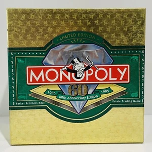 Monopoly 60th Anniversary - Numbered Limited Edition Vintage 1994 - COMPLETE - Picture 1 of 24