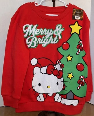 Sudadera Hello Kitty Navidad Feliz y Brillante Niñas X-Pequeña Precio de venta sugerido por el fabricante $44.99 Foto 1 de 4