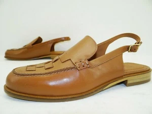 Billi Bi Slipper Loafer Sandalen Halbschuhe Damen Schuhe Leder Gr.39 Camel - Bild 1 von 11