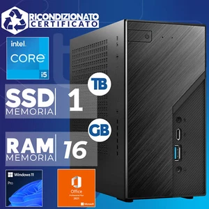 Mini Ordinateur PC Assemblé B760 Intel i5-14400 RAM 16GB SSD 1TB W11 Office21 - Photo 1/5