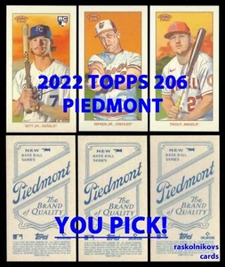 2022 Topps 206/T-206 PIEDMONT Ad Back COMPLETE YOUR SET Buy More & Save YOU PICK - Picture 1 of 2