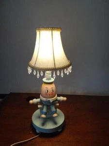 Vintage 1979 Wooden Humpty Dumpty Lamp - Picture 1 of 7