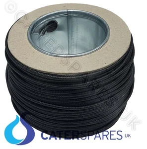 100 Metro Rollo Tambor De Alta Temperatura Calor Resistente Cable Negro / 2.5MM - Imagen 1 de 1