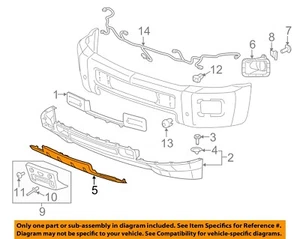 GM OEM 15-19 Silverado 2500 HD Bumper Components-Skid Plate 23324215 - Imagen 1 de 2