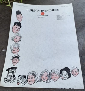 Hal Roach Studios Laural And Hardy, Our Gang Original Letter Head Stationary 30’ - Imagen 1 de 5