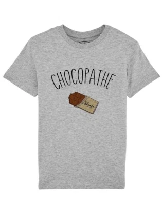 Gray Short Sleeve Kids T-Shirt, CHOCOPATHE - Image 1 of 2