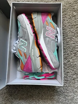 Mujer New Balance 993 Zapatillas en Gris y Rosa #Zapatillas Mujer Talla 9.5. Hombres 8 Foto 1 de 3