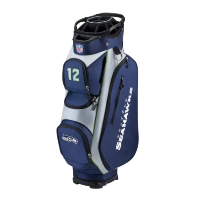 Wilson - Bolsa de carro de golf NFL Seattle Seahawks Xtra (WGB9990SE) - Nvy/Gry nueva Foto 1 de 2