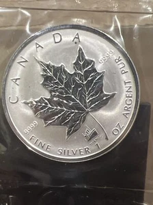Canada 1998 1 oz Silver Maple Leaf with Titanic Privy Mark Sealed Original Rare - Picture 1 of 4