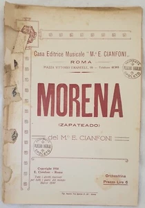 Musikorchester Morena Zapateado E.Cianfoni 1930 Musik Licht - Bild 1 von 1