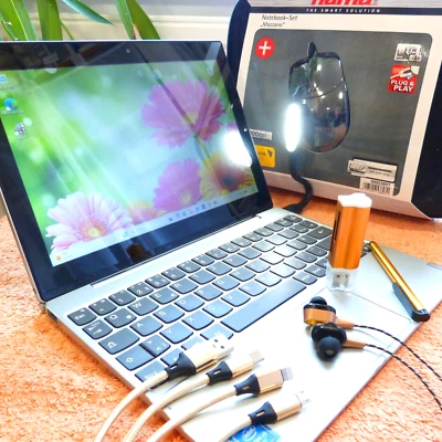 XXL SET Lenovo Miix 320 MINI Convertible METALL l 10 Zoll TOUCH Windows 11 SSD - Bild 1 von 4