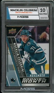 2024-25 Upper Deck #R-2 Macklin Celebrini Rookie Card RC MGS Graded 10 Gem Mint - Picture 1 of 2
