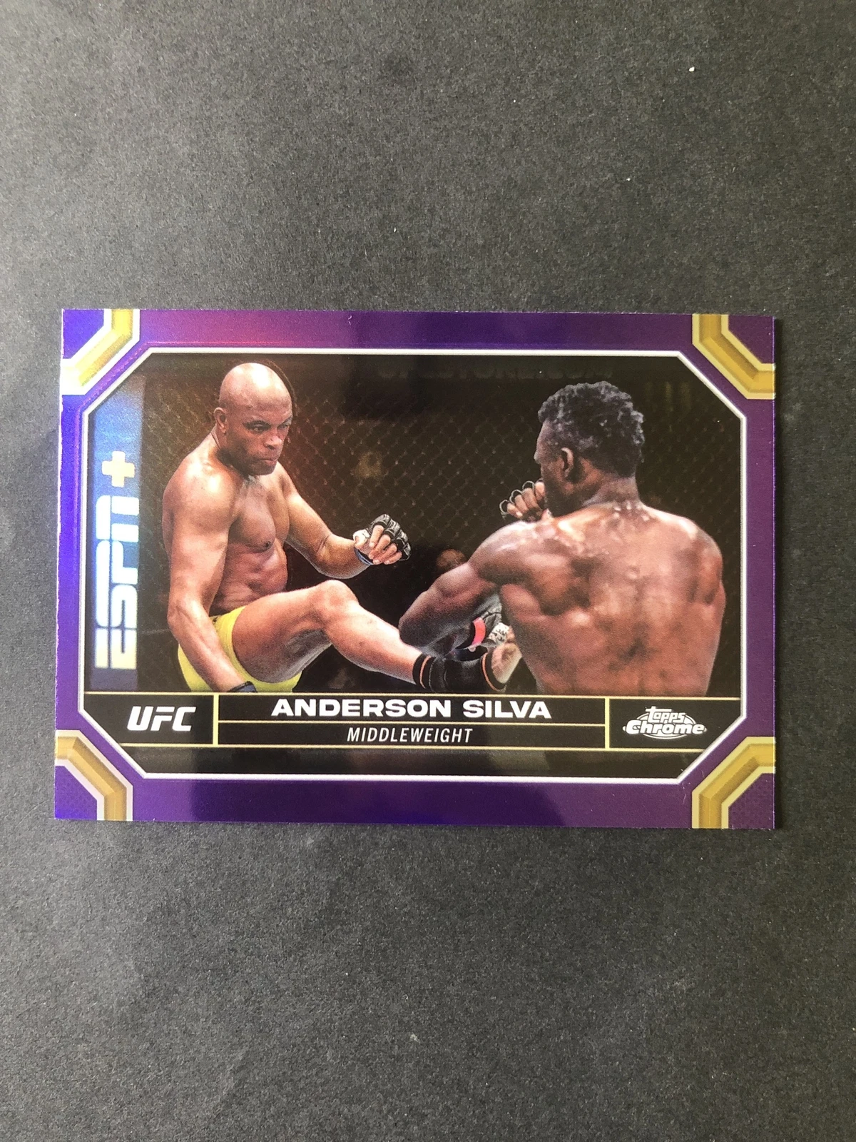 2024 Topps Chrome Ufc Purple Refraction Anderson Silva No.17