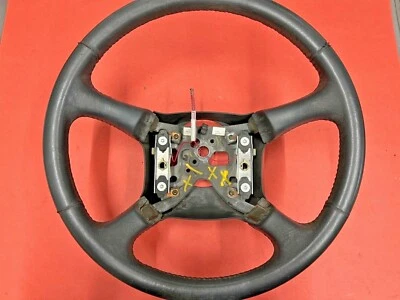 1998-1999 GM C1500 K1500 TAHOE SUBURBAN LEATHER STEERING WHEEL GRAY USED OEM - Image 1 of 4