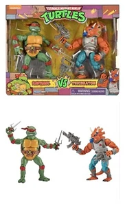 Teenage Mutant Ninja Turtles 6 Inch Action Figures - Raphael vs Triceraton - Picture 1 of 1