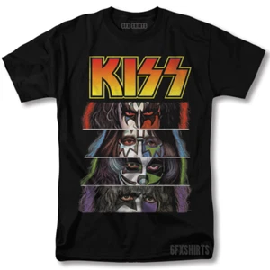 KISS Shirt Rock Logo World Tour Merch Classic Vntg Graphic Design T-Shirt - Picture 1 of 2