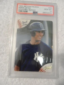 1994 Action Packed Scouting Report #43 Derek Jeter RC HOF PSA 10 GEM MT - Picture 1 of 2