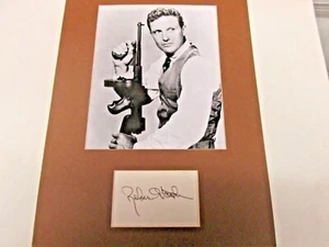 Robert Stack "Untouchables" 11 x 14 Autograph Matte w/coa  - Picture 1 of 1