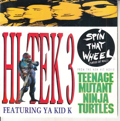 HI TEK 3  Spin That Wheel PICTURE SLEEVE 7" 45 record NEW + juke box title strip - Image 1 of 4