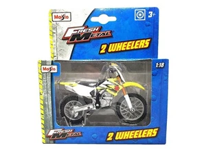 Suzuki RMZ250 1:18 Kid Diecast Dirt Bike Motocross Motorbike Motorcycle - Picture 1 of 5