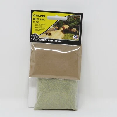 Woodland Scenics 1288 Buff Fine Gravel Road Country Train Layout Scenery Detail - Image 1 of 4