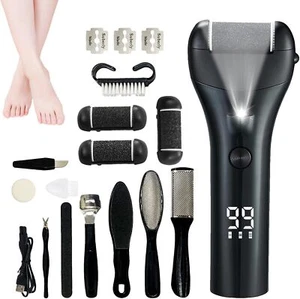 Electric Foot Callus Remover Rechargeable Portable Feet File Pedicure Kit 3Speed - Picture 1 of 20