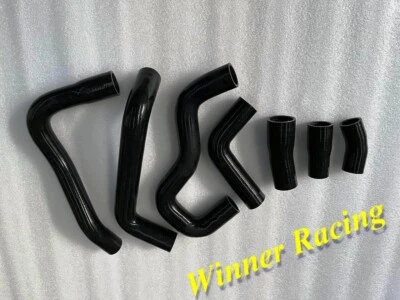 Manguera de radiador de silicona negra Fit Lotus Esprit 910 910S turbo I4 2,2 L 1987-1992 Foto 1 de 4