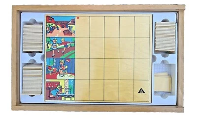 1960s Blokland Dutch Wooden Educational Children's Toy Puzzle Tongue Groove Box - Image 1 of 4
