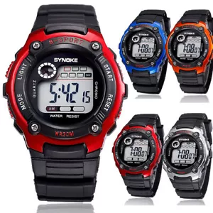 Children Kids Sports Digital Watch LED Waterproof Watch Gift for Boys Girls US - Picture 1 of 21