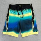 Oakley Men's Multicolor Hydrofuse Color Shock Polyester Board Shorts Size 31