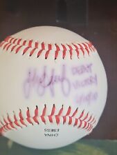jake arrieta signed baseball autographed ball auto debut inscription auto real