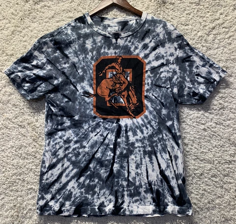 Tailgate Oklahoma State Cowboys Large Tye Dye Short Sleeve T-Shirt Cover