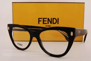 Brand New FENDI Eyeglass Frames FE 50086I 001 Black For Women Size 53mm - Picture 1 of 7