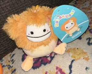 Originale Squishmallows **SHASTA the BIG FOOT 3,5" 2024 MINI CLIP PELUCHE** NUOVO CON ETICHETTE - Foto 1 di 5
