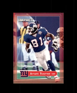 AMANI TOOMER NEW YORK GIANTS FLEER  FOOTBALL CARD 2000 IMPACT #6 - Picture 1 of 2