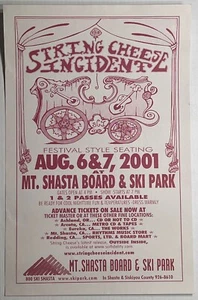 STRING CHEESE INCIDENT August 6-7 2001 Mt Shasta Board & Ski Park Oregon Poster - Picture 1 of 1