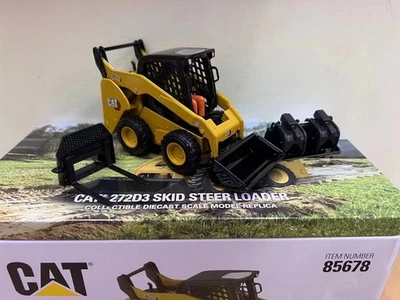 DM Cat 272D3 Skid Steer Loader 1/32 Scale Diecast Car Toy Model NIB 85678 - Image 1 of 4