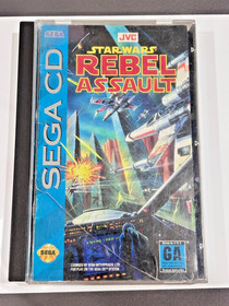Star Wars: Rebel Assault (Sega CD, 1993) &ndash; With Reg Card - CIB!