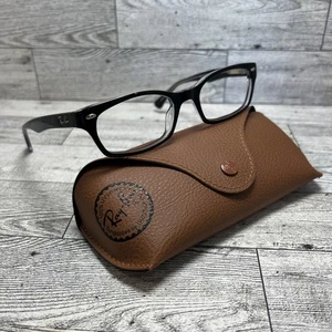 Ray Ban RB 5150 2034 Rectangle Black Clear Eyeglasses 50-19-135 *FRAMES ONLY* - Picture 1 of 16