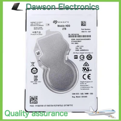 ST2000LM007 Seagate 128MB 2TB SATA 6Gb/s 2.5 inch Laptop HDD Hard Disk Drive - Image 1 of 4