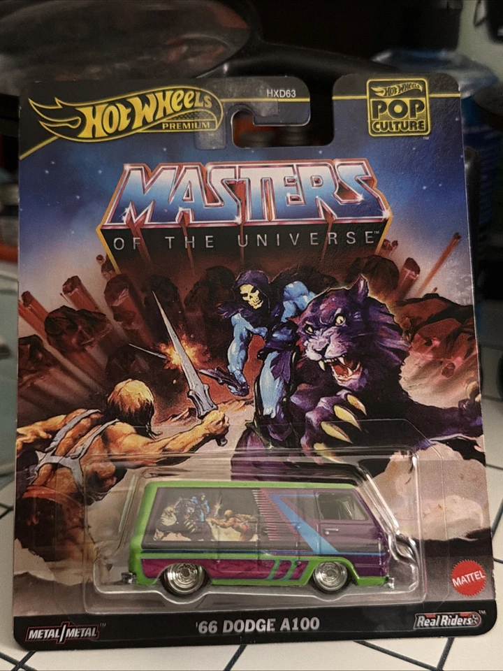 Hot Wheels Master of The Universe 66 Dodge A100 1:64 НОВЫЙ ЗАПЕЧАТАННЫЙ Mattel - Изображение 1 из 4