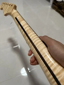 Rosewood burlywood Gloss Stainless steel 22fret Flame Maple electric guitar neck - Picture 1 of 9