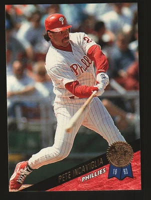 1993 Leaf Baseball #276 - Pete Incaviglia - Philadelphia Phillies  93-709 - Image 1 of 2
