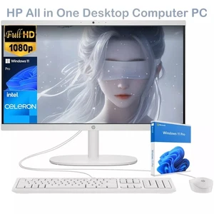 2025 HP 21.5" All-in-One Desktop Computer Win11Pro Intel Celeron 32GB RAM, 1TB - Picture 1 of 9