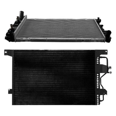 Kit de radiador y condensador de refrigeración de alcance para Lincoln Town Car 1995-1997 Foto 1 de 2