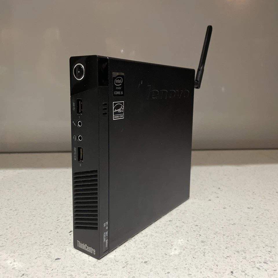 Lenovo Thinkcentre M73 Black I5-4590t 2.0GHz 8GB RAM 120GB SSD + Wifi & PS - Image 1 of 4